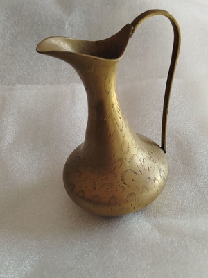Vintage brass jug used