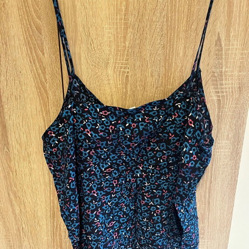 Ovs summer top new, unworn, size XL, black and blue
