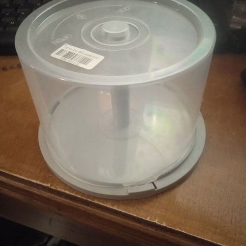 Empty CD storage rack like new with transparent cover