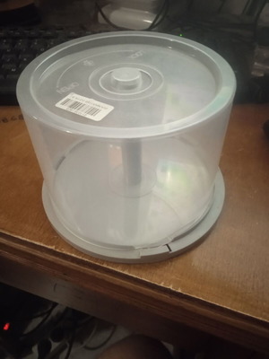 Empty CD storage rack like new with transparent cover