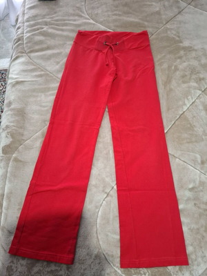 Sweatpants red, like new, 95% cotton
