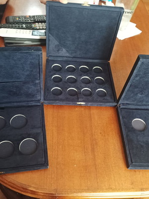 Velvet Presentation Cases set of 3 used for Jewelry and Collectible Coins