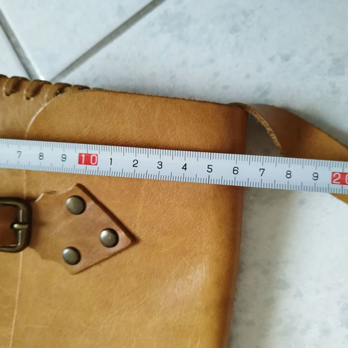 Δερμάτινη χειροποίητη γυναικεία τσάντα χιαστί καινούργια