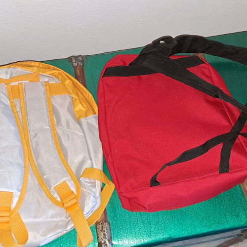Promotional bags used, set of two