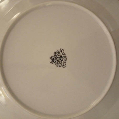 Primerose Fine Porcelain dinner plates set of 5 vintage floral design like new