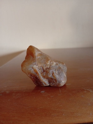 Authentic brown translucent quartz crystal