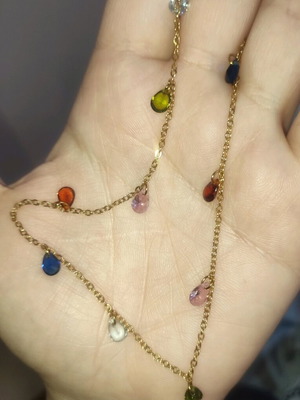 Necklace like new made of gold-plated stainless steel