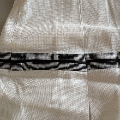 Forel strapless midi dress white and black like new, lined, size L
