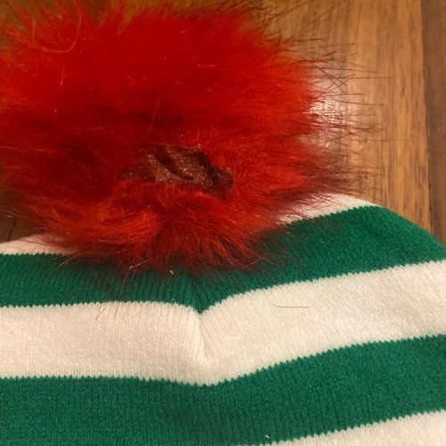 Carnival hat used with pom pom and bells