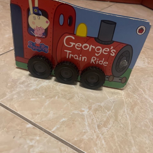 Peppa Pig George’s Train Ride children’s book used with wheels