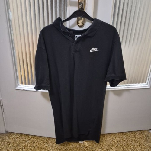 Nike t-shirt with collar used, size Large, black