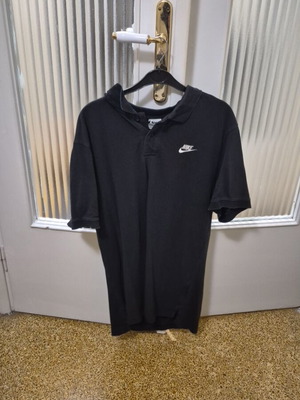 Nike t-shirt with collar used, size Large, black
