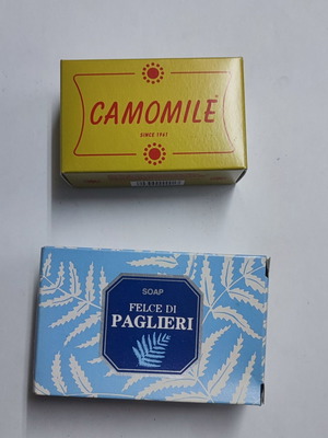 Camomile and Paglieri soaps new bath products