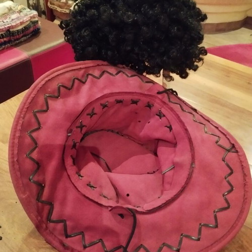 Hat and Wig set Ranch Cow Boy new