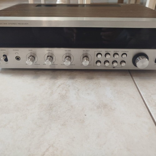 RISING radio amplifier with wooden frame, made in Japan 70s