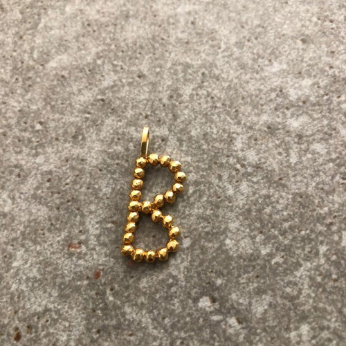 Pendant letter B gold plated like new
