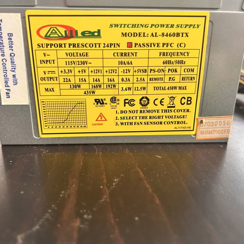 Power supply 450W like new