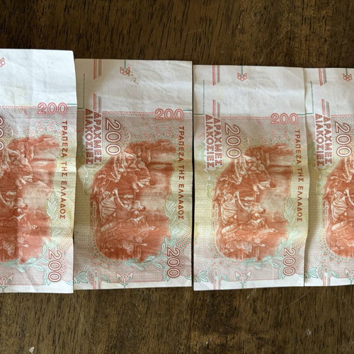 200 Drachma Banknotes like new