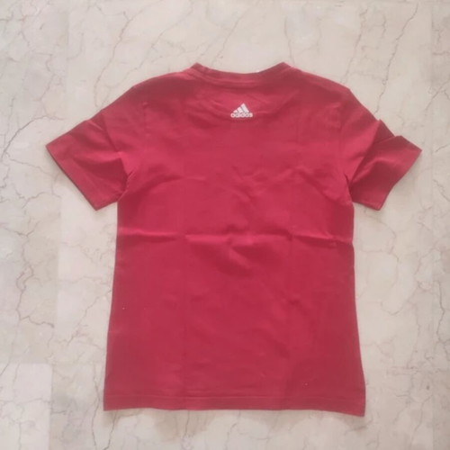 Adidas T-shirt 9-10Y 140cm, red, 100% cotton