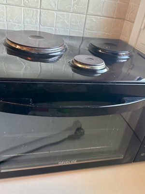 Davoline Star 4508 electric oven with 3 enamelled hotplates, 38L
