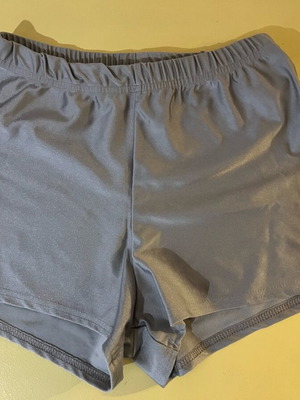 Fashionkilla silver lycra shorts XS like new