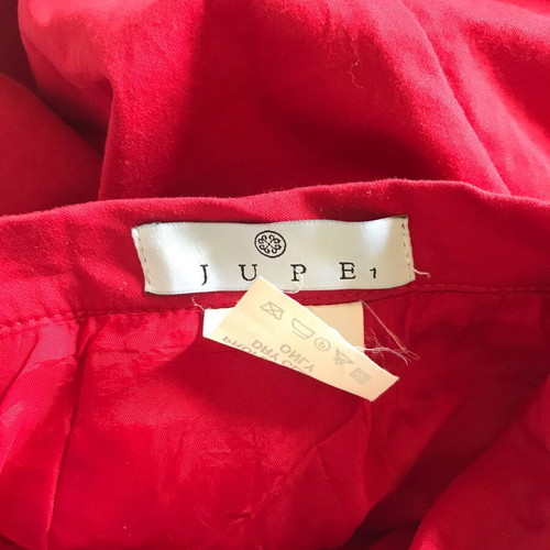 Jupe red skirt small like new, 100% cotton