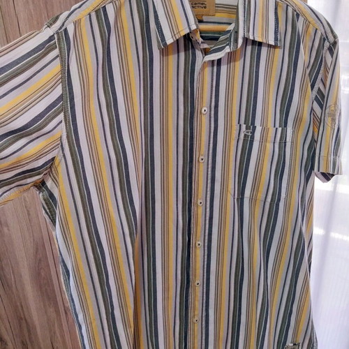 Camel Active men's short-sleeve shirt like new, multicolor, size L
