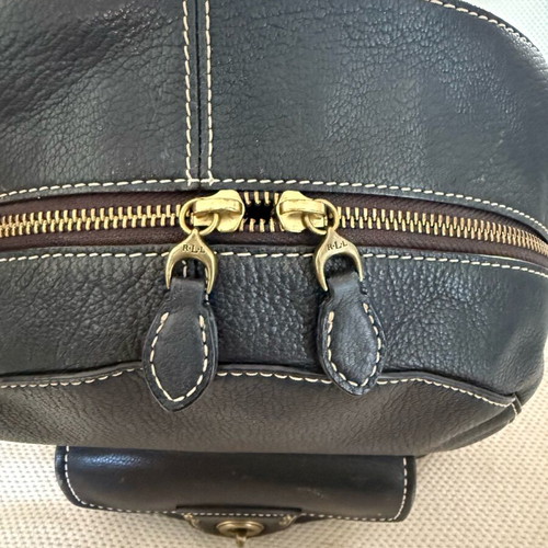 Ralph Lauren leather backpack used, black