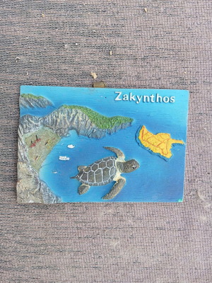 Κεραμικό διακοσμητικό αναμνηστικό Ζάκυνθος μεταχειρισμένο 10×15