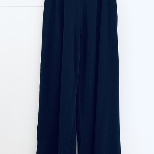 Ioanna Kourbela black palazzo pants new, muslin layer effect