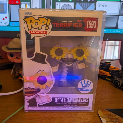 Funko Pop Movies Terrifier 1593 Art the Clown with Glasses new