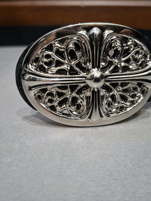 Chrome Hearts belt leather black new with crosses