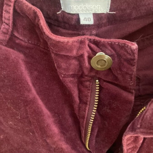 Velvet pants used, size 40