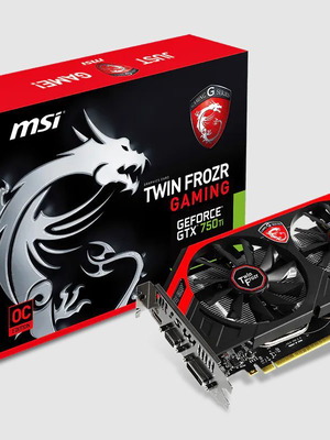 MSI GTX750 Ti Twin Frozr OC κάρτα γραφικών σαν καινούργια, 2GB
