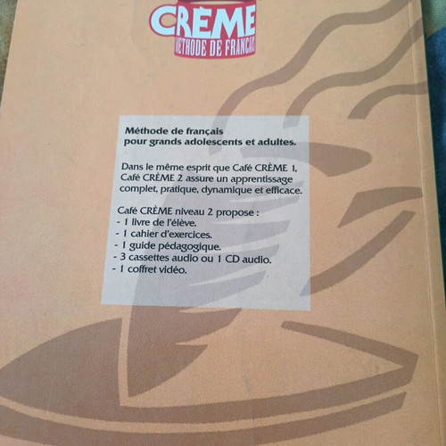 Café Crème 2 – Méthode de Français Student’s Book used, level A2–B1