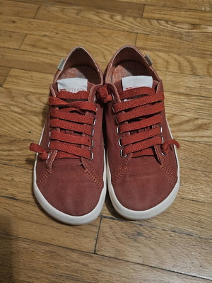 Camper red sneakers used, size 38, wide fit