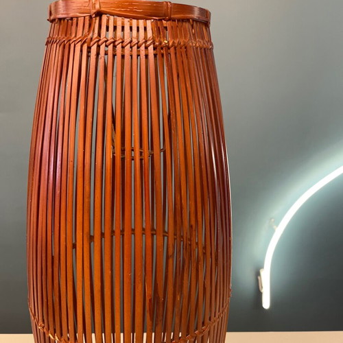 Handmade bamboo ceiling light new, height 50 x width 20 cm