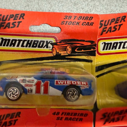 Matchbox SuperFast collectible 4 pieces new, carded