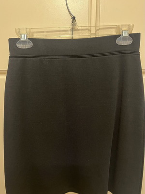 Karl Lagerfeld black bandage A-line skirt, size medium
