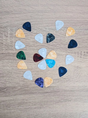 Colorful guitar picks new, pack of 20, 0.5mm thickness