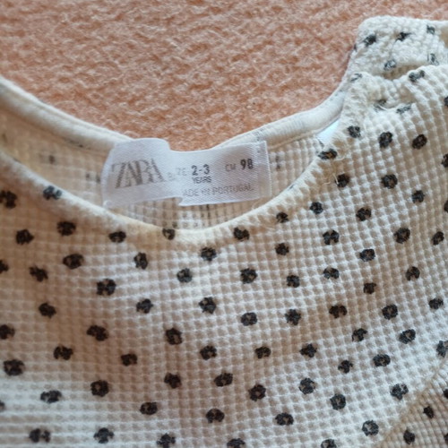 Zara dress for 2-3 years like new, beige, size 98 cm