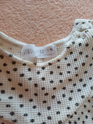 Zara dress for 2-3 years like new, beige, size 98 cm