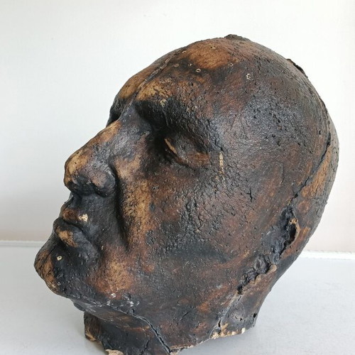 Antique Plaster Death Mask of Emperor Napoleon Bonaparte 19th Century like new