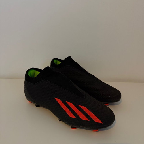 Adidas X Speedportal.3 LL FG football boots used, black and orange, size UK 10