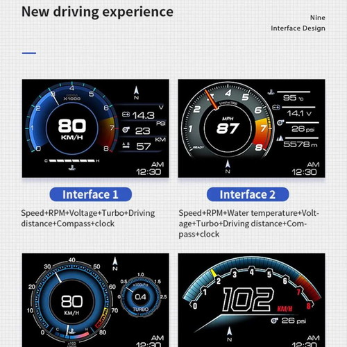 OBD Display PRO HUD with OBD2 and GPS diagnostics
