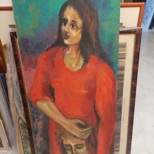 Artwork by A. Nikolaou (M. Kallas) rare with beautiful theme