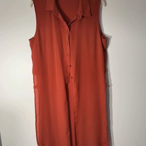 Long shirt by Ths Fashion like new, orange, size S
