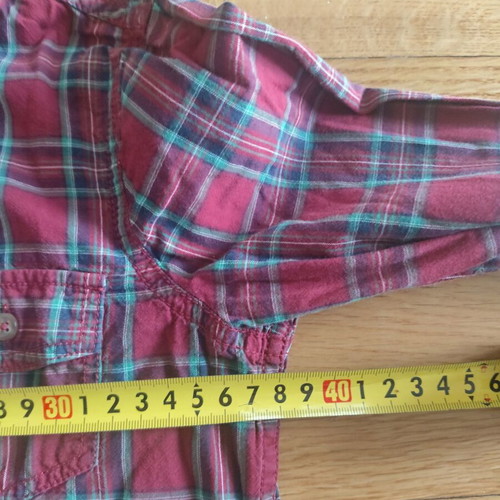 Benetton Checked Shirt For Girls Like New, Multicolor
