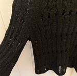 Zara Black Open-Knit Top Like New, Size S