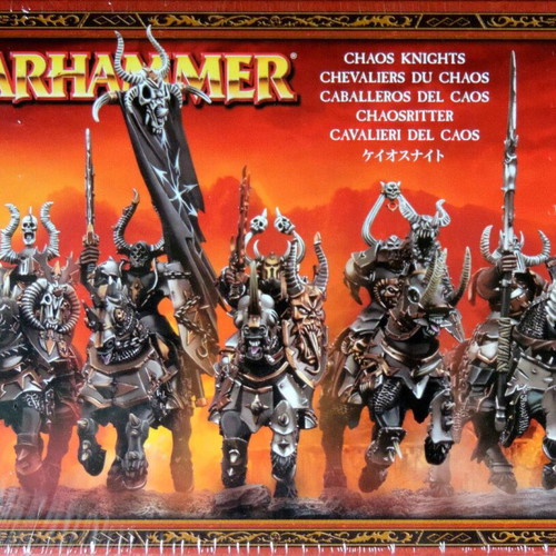Chaos Knights Warhammer used, set of 10